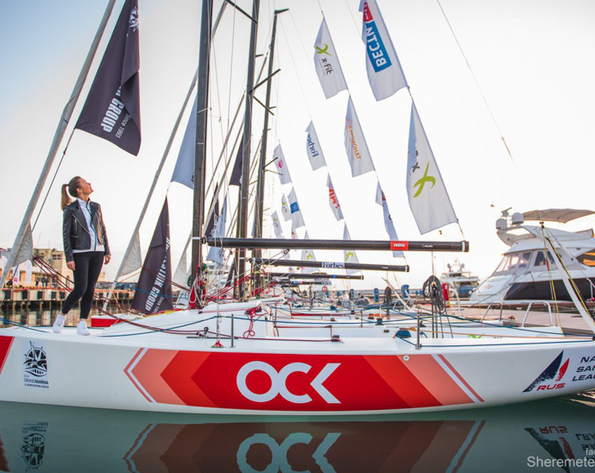 Sailboats branding for Russian national yachting league